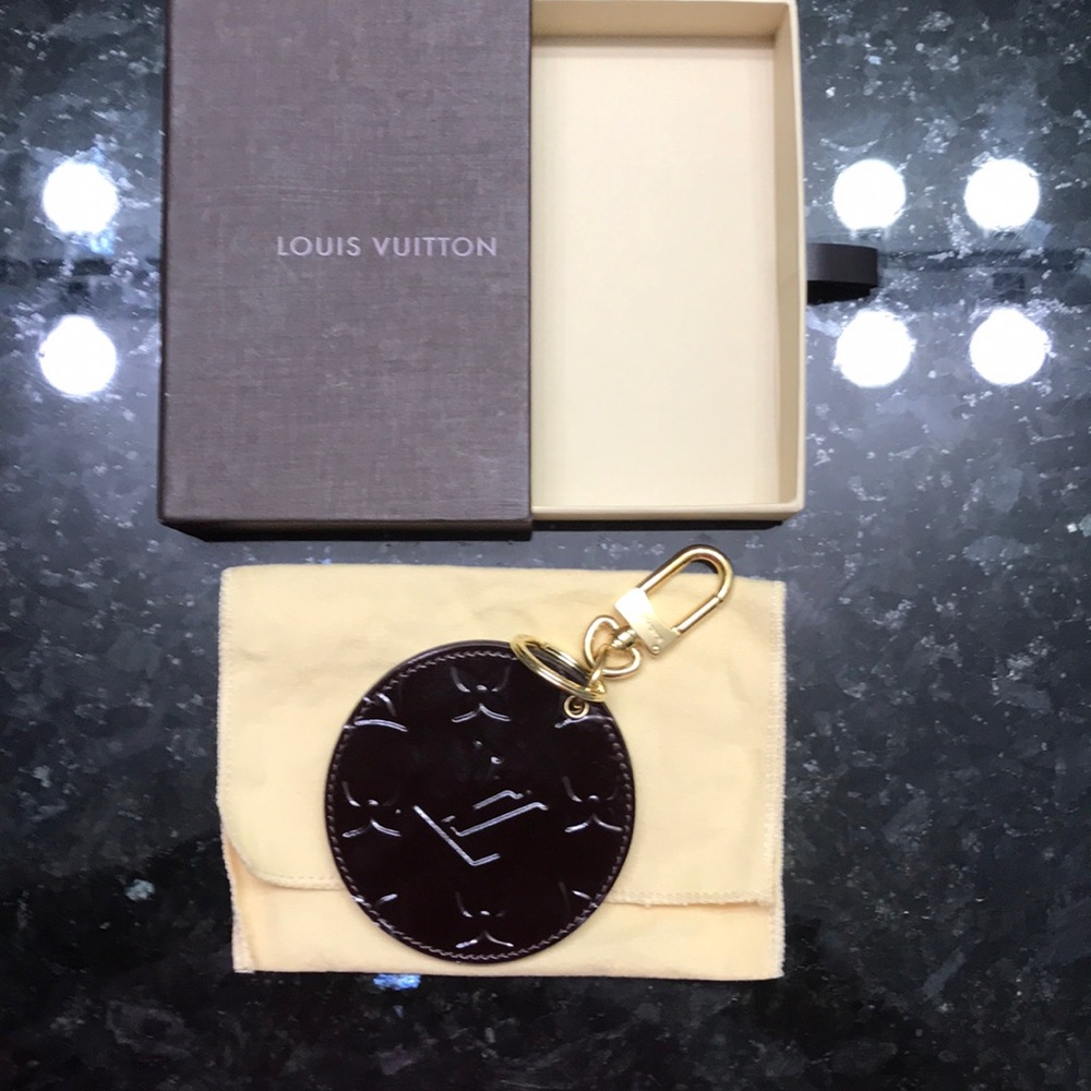 Louis Vuitton Amarante Vernis Key Chain and Mirror